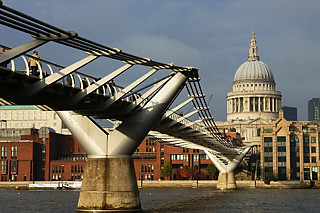 The Millennium Bridge in London 