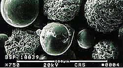 Spherical agglomerates of Mo powder